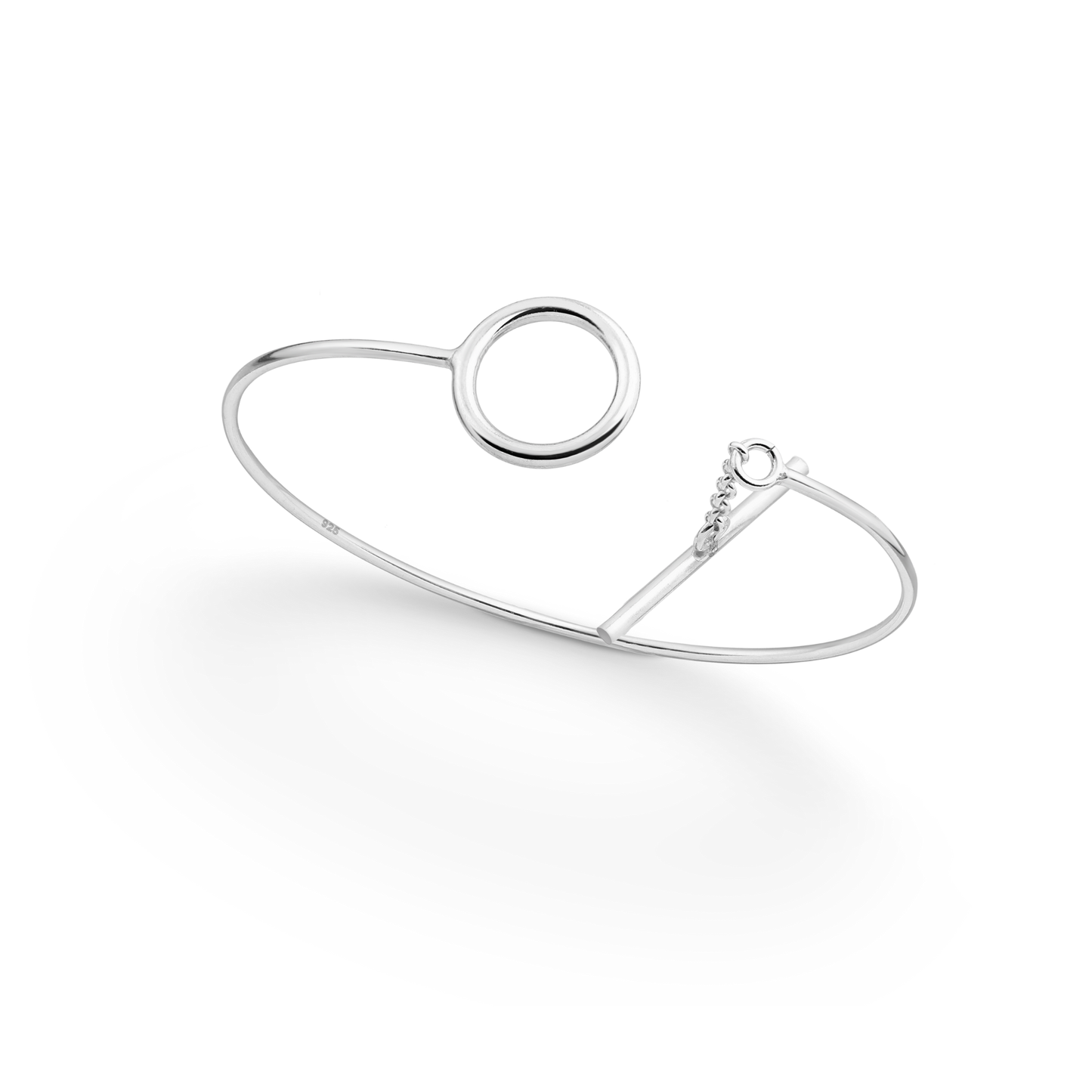 Silver Toggle Clasp Bangle