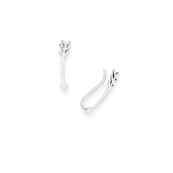 Silver Arrow Ear Pins