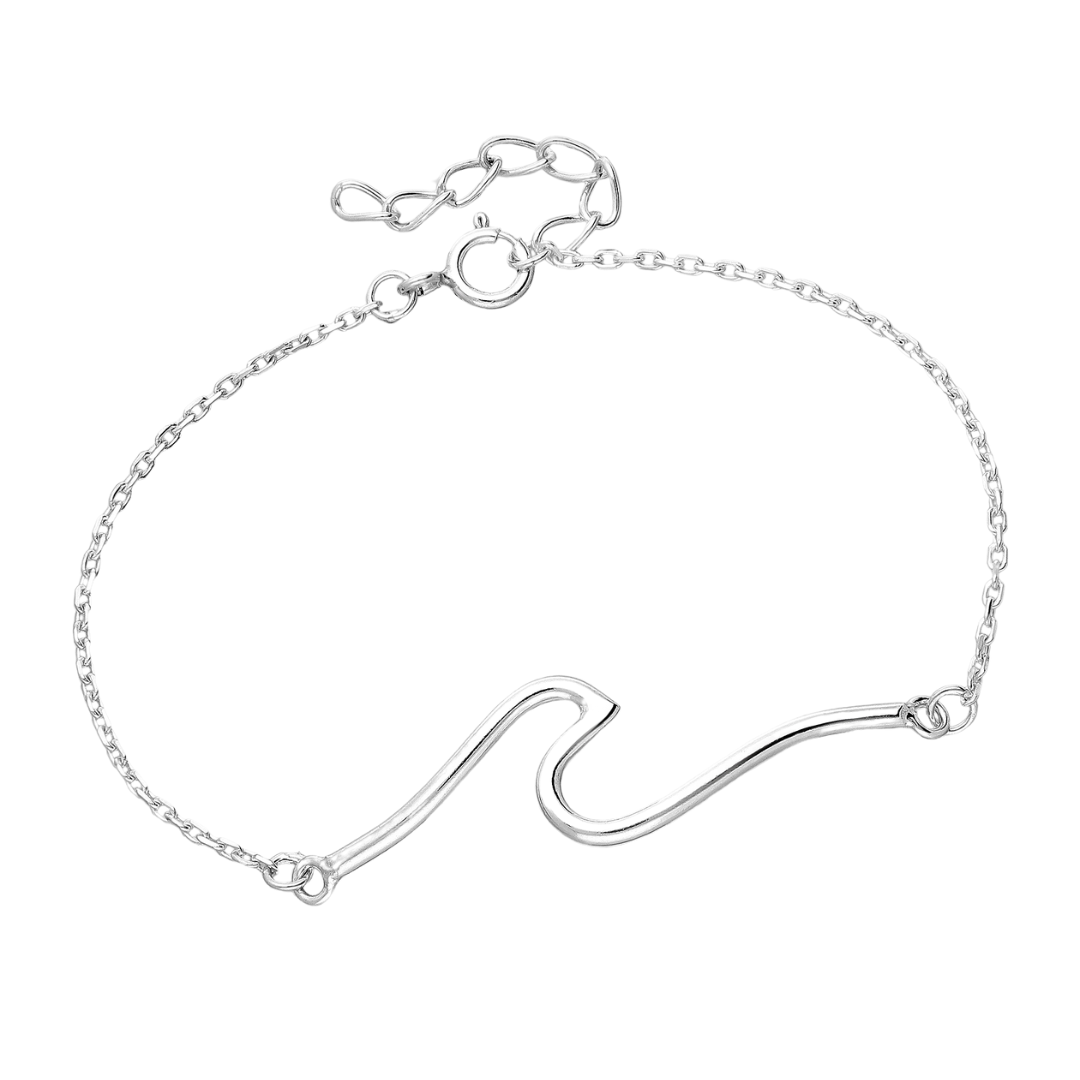 Silver Wave Bracelet Bracelet Glint Silver Co