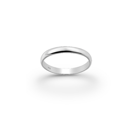 Silver Engravable Band Ring - 3 mm