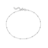 Silver 2 mm Ball Anklet Anklet Glint Silver Co