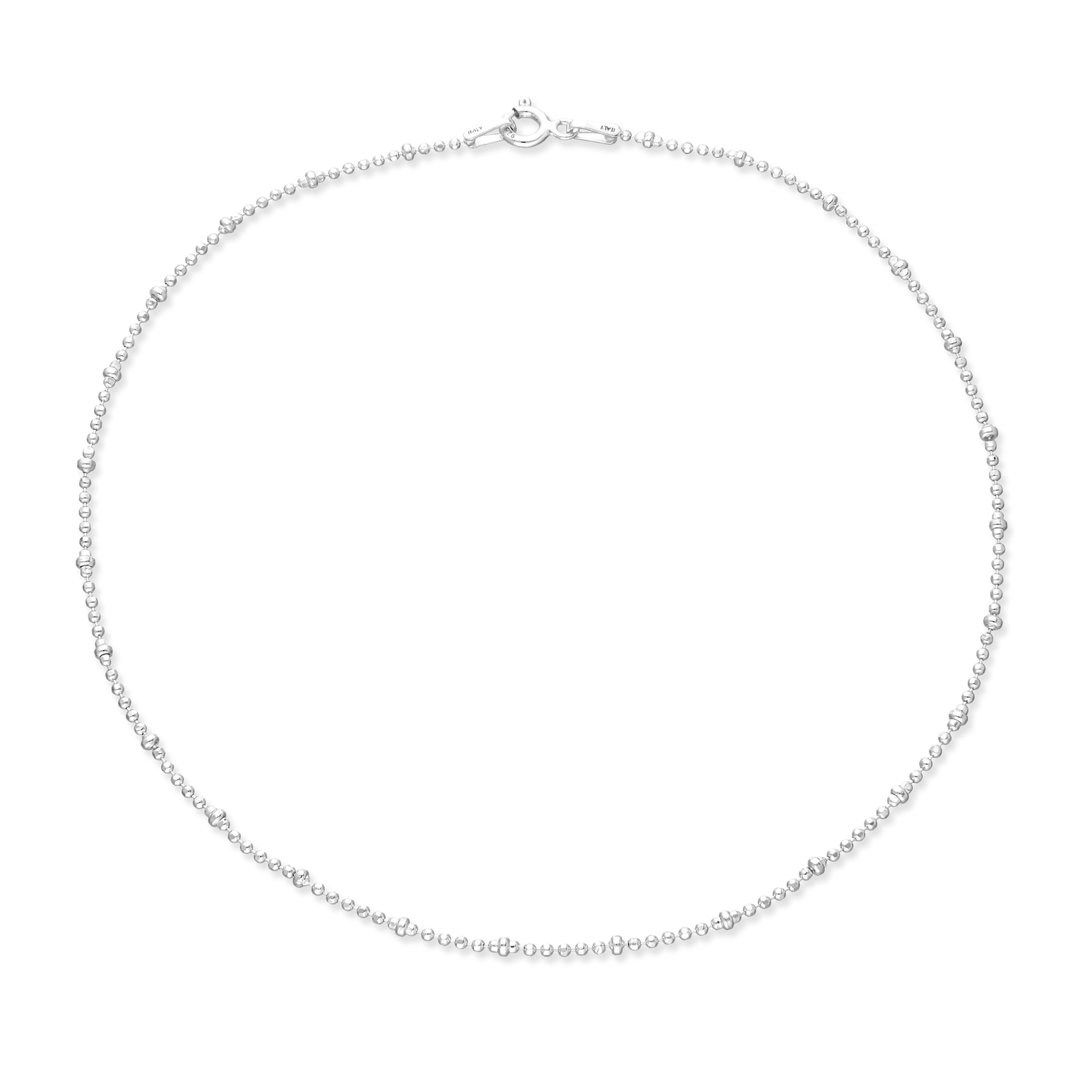 Silver Bead Anklet