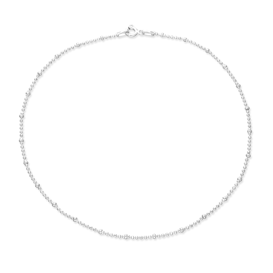 Silver Bead Anklet