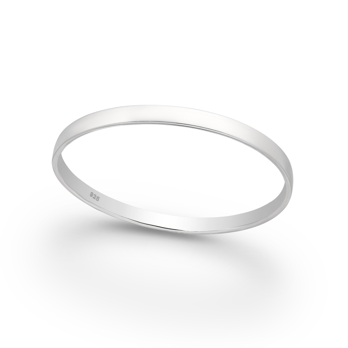 Silver Engravable Bangle