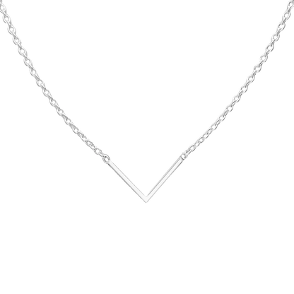 Silver Chevron Necklace Necklace Glint Silver Co