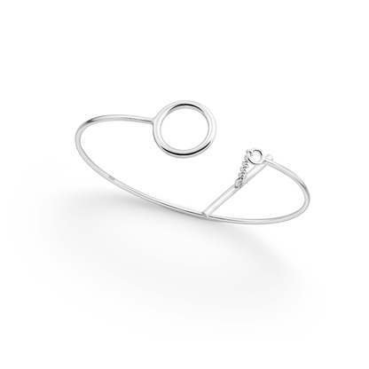Silver Toggle Clasp Bangle