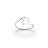 Silver Wave Ring Rings Glint Silver Co