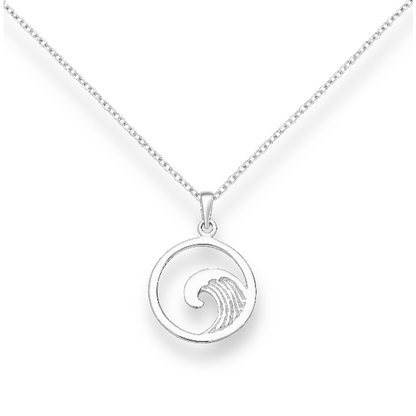 Silver Wave Pendant