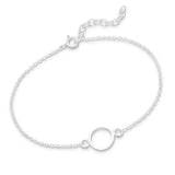Silver Circle Bracelet Bracelet Glint Silver Co