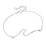 Silver Wave Bracelet Bracelet Glint Silver Co
