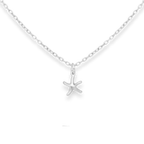 Silver Starfish Pendant Necklace Glint Silver Co