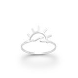 Silver Wave & Sunset Ring Rings Glint Silver Co