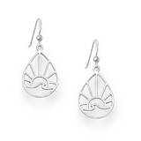 Silver Sunrise Hook Earrings Earring Glint Silver Co