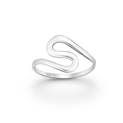 Silver S-Bend Ring