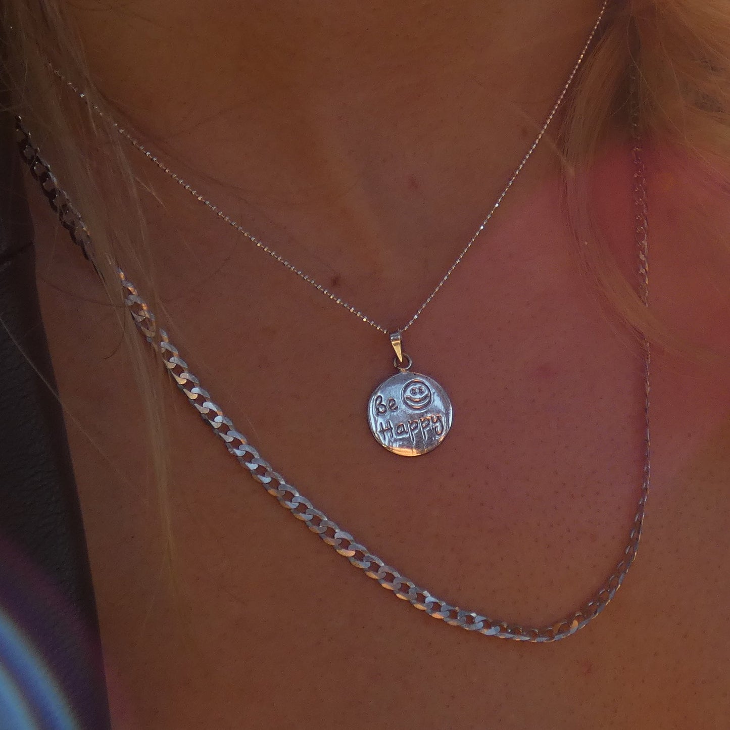 Silver Curb Chain, 3 mm Wide