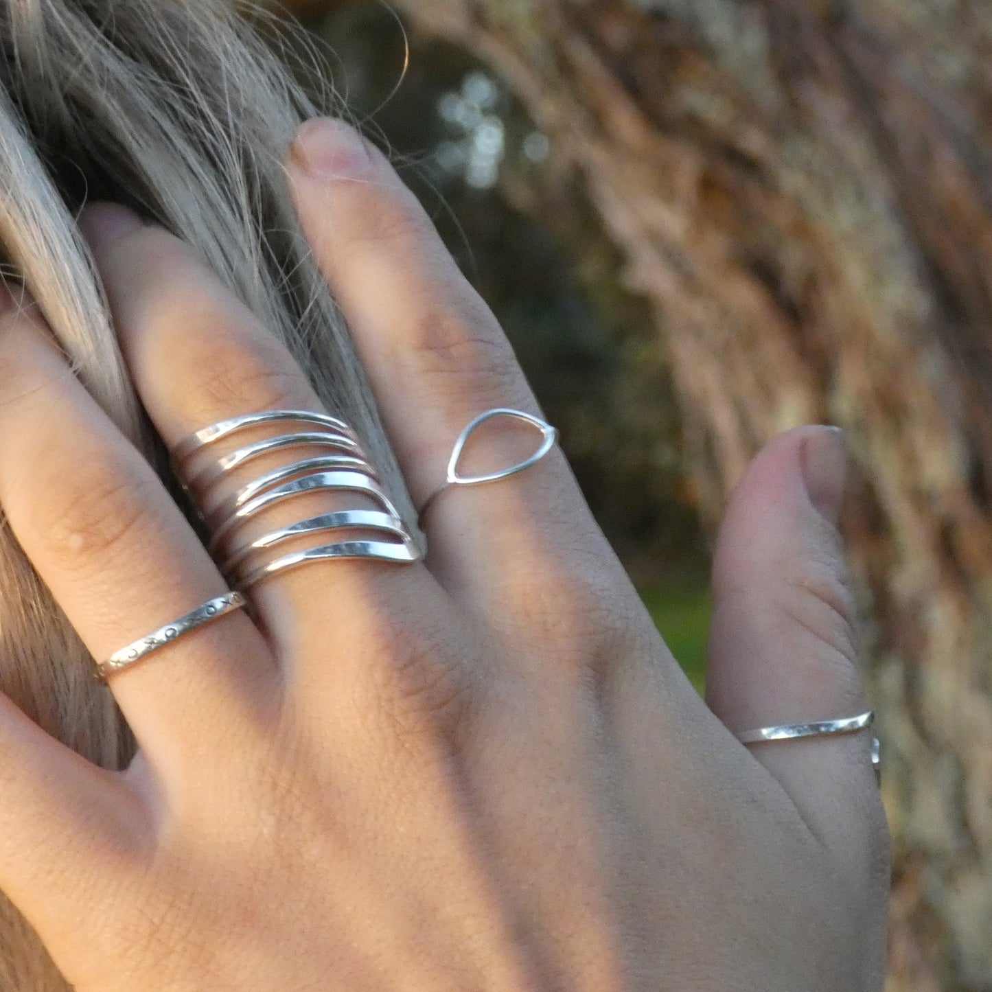 Silver Oval Ring