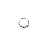 Silver Tragus Beaded Hoop Body Piercings Glint Silver Co