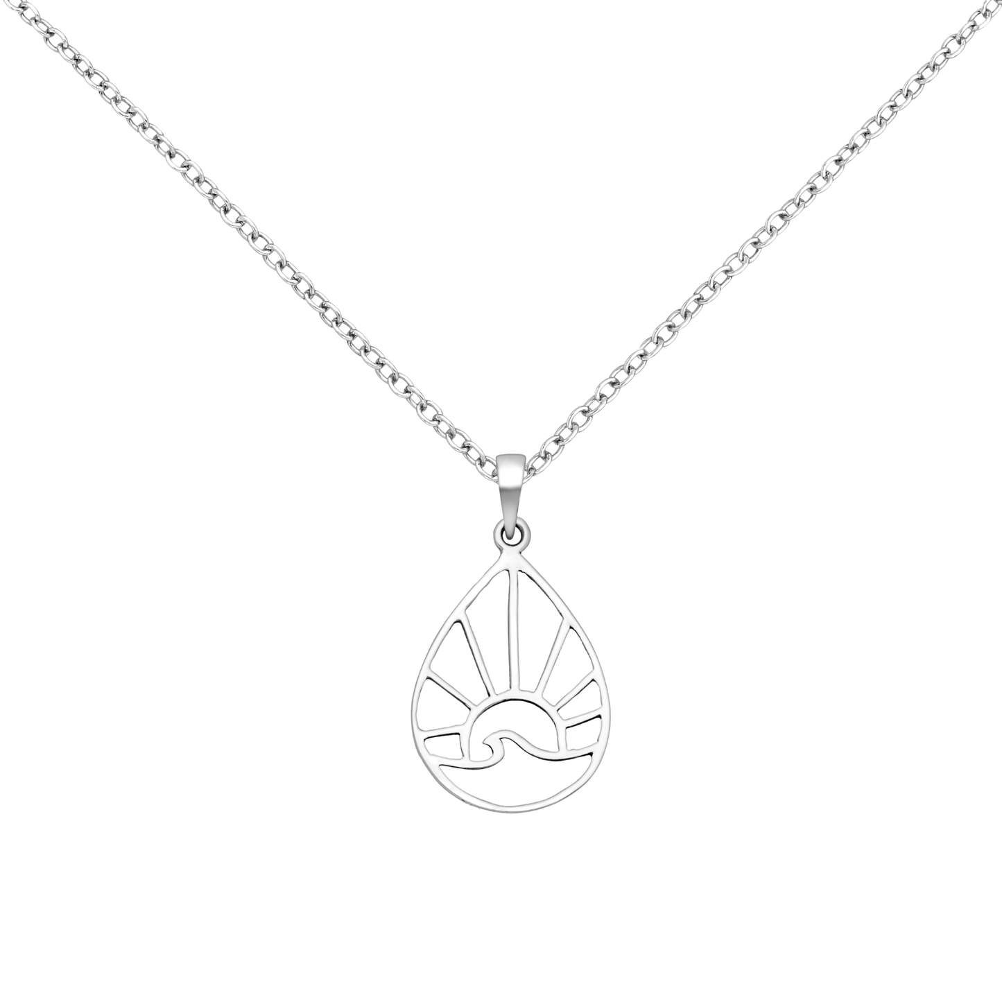 Silver Sunrise Pendant Necklace Glint Silver Co