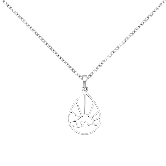 Silver Sunrise Pendant Necklace Glint Silver Co
